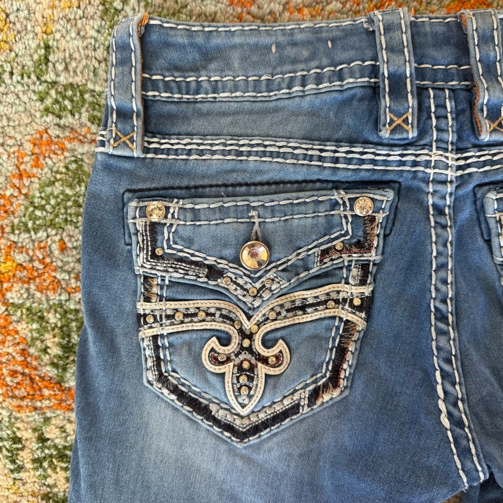 Rock Revival Arisa Rhinestone Embellished Straight Leg Jeans - Picture 6 of 15